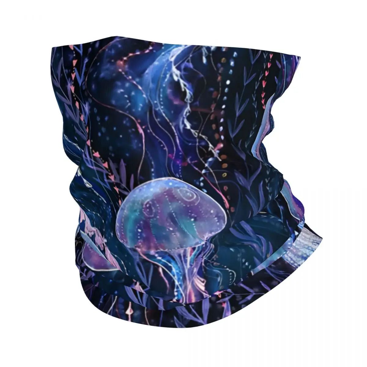 Jellyfish Bandana Neck Cover Printed Wrap Scarf Multi-use Cycling Riding for Men Unisex Thin