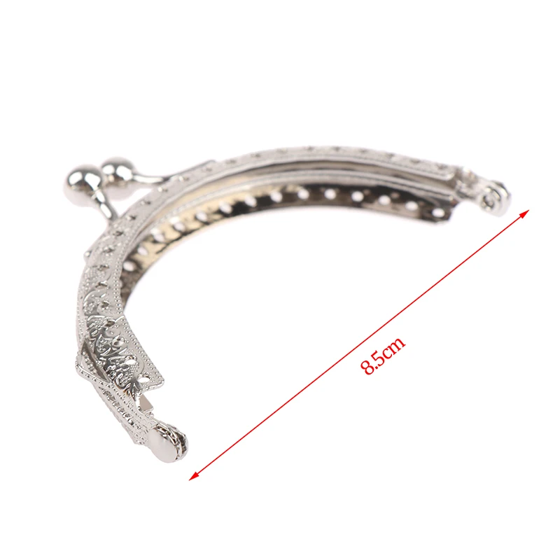 8.5cm Round Metal Frame Purse Handle Clutch Bag Handbag Clasp Lock Bags Hardware