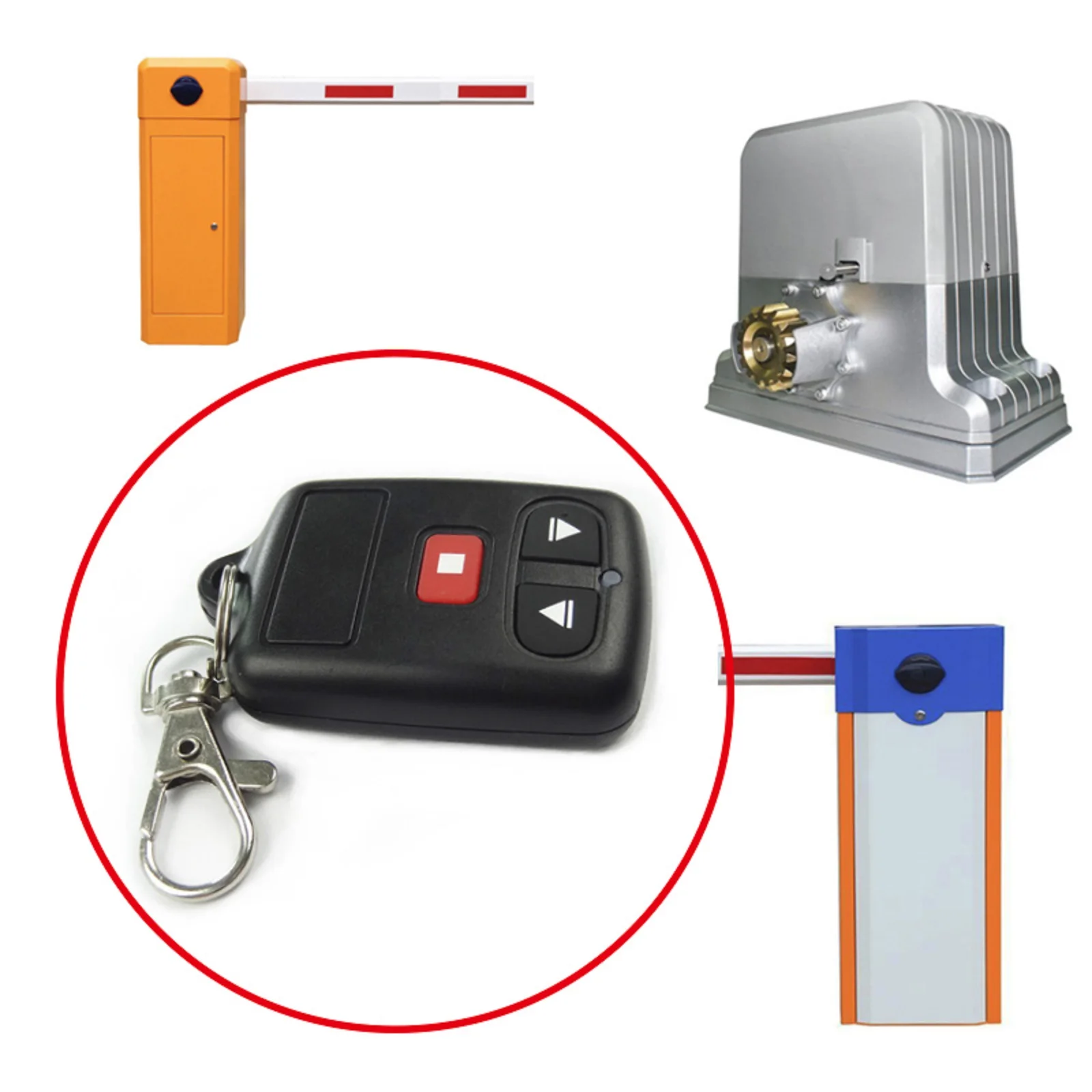 418MHz Remote Control For Sliding Gate Opener Wireless Controlled Transmitter Copy Clone Code Remote Control With Power Switch