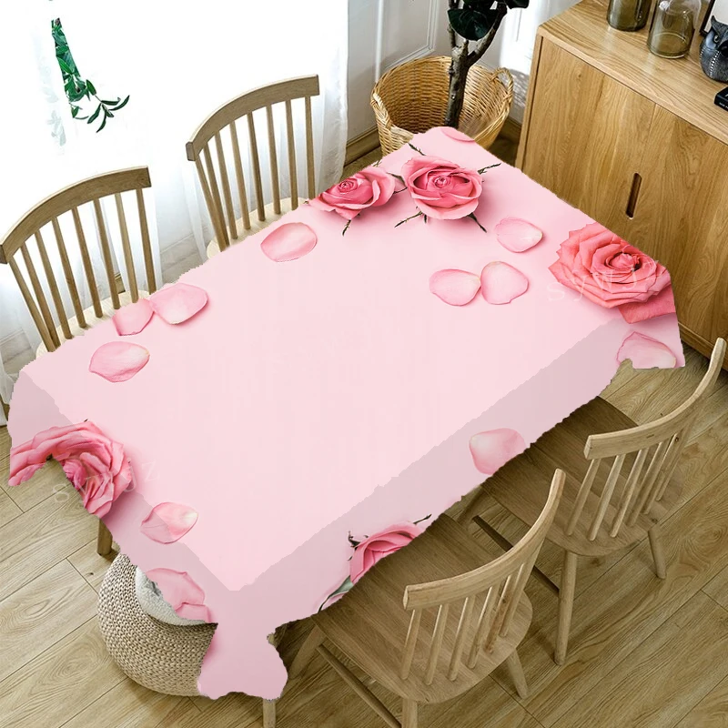 Desktop Home Dining Table Tablecloth Living Room Kitchen Dining Room Decoration Rectangular Antifouling Tablecloth Holiday Gift