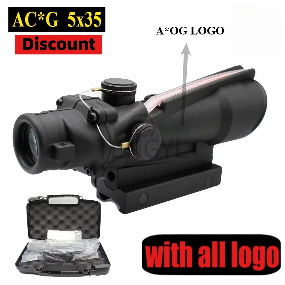 

Ta*tical TA11H AC*G 5x35 Scope Horseshoe Reticle Dot Sight Hungting Embossed logo rifle scope