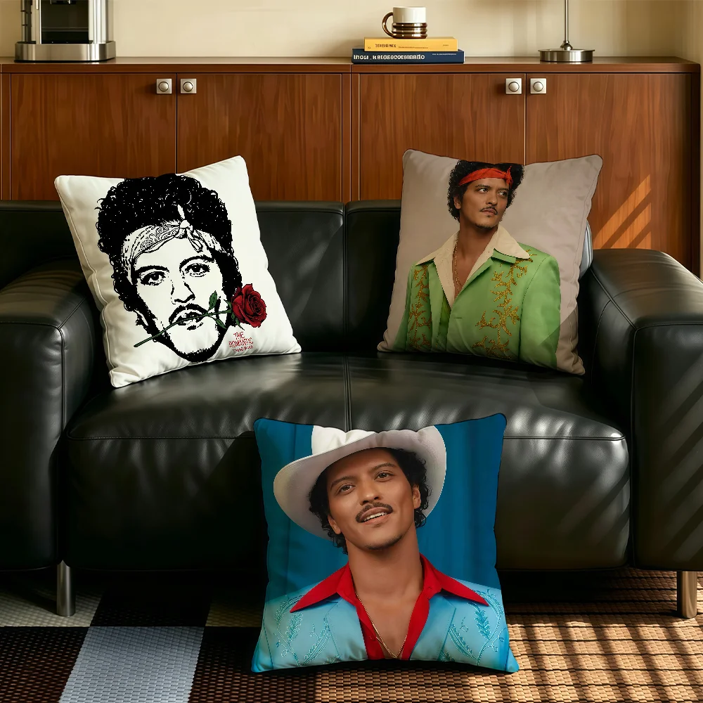 American singer B-Bruno M-Mars cushion cover Comfortable Decorative For Bedroom Living room Dormitory Picnic and Holiday
