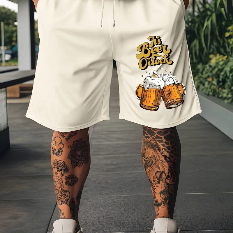 

Summer Outdoor Sports Casual Shorts Fashion Trend Men's Casual Drawstring Shorts Summer Beach Vacation