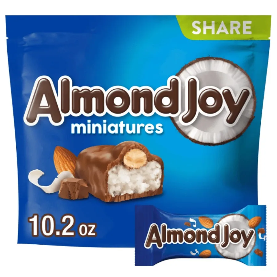

Almond Joy Miniatures Coconut and Almond Chocolate Candy Share Pack 10.2 oz