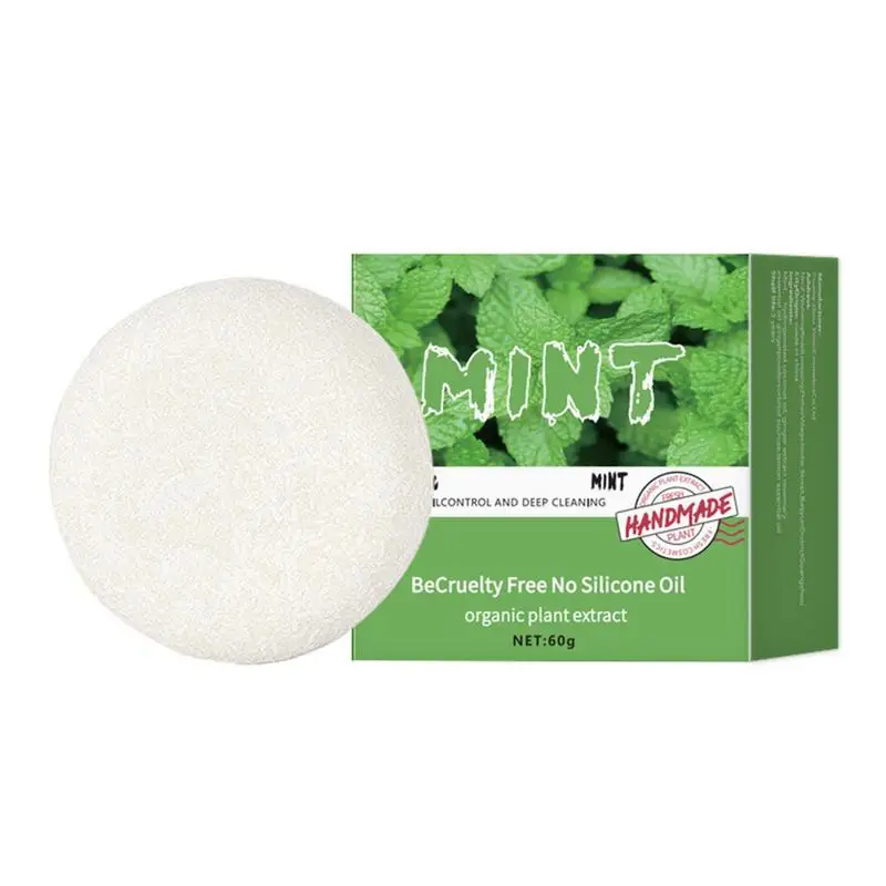 Hair Soap Shampoo Bar Moisturizing And Nourishing Shampoo Bar For Hair Peppermint Scented 60g Shampoo Bars Deep Cleansing