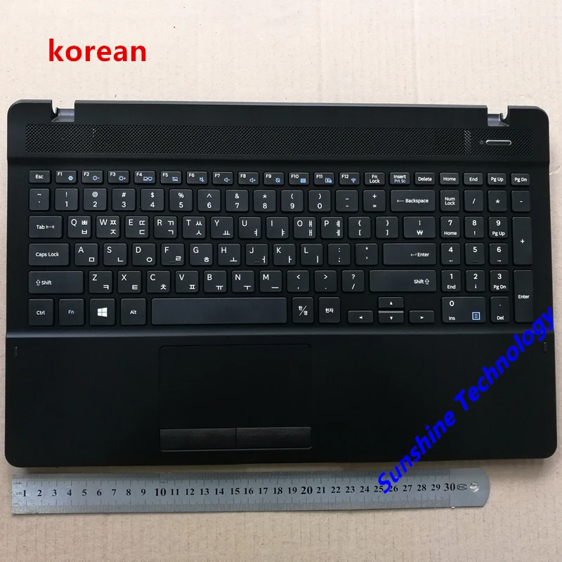 

Little scratch new laptop palmrest cover with keyboard for samsung 370B5L 371B5L 370E5L black Korean