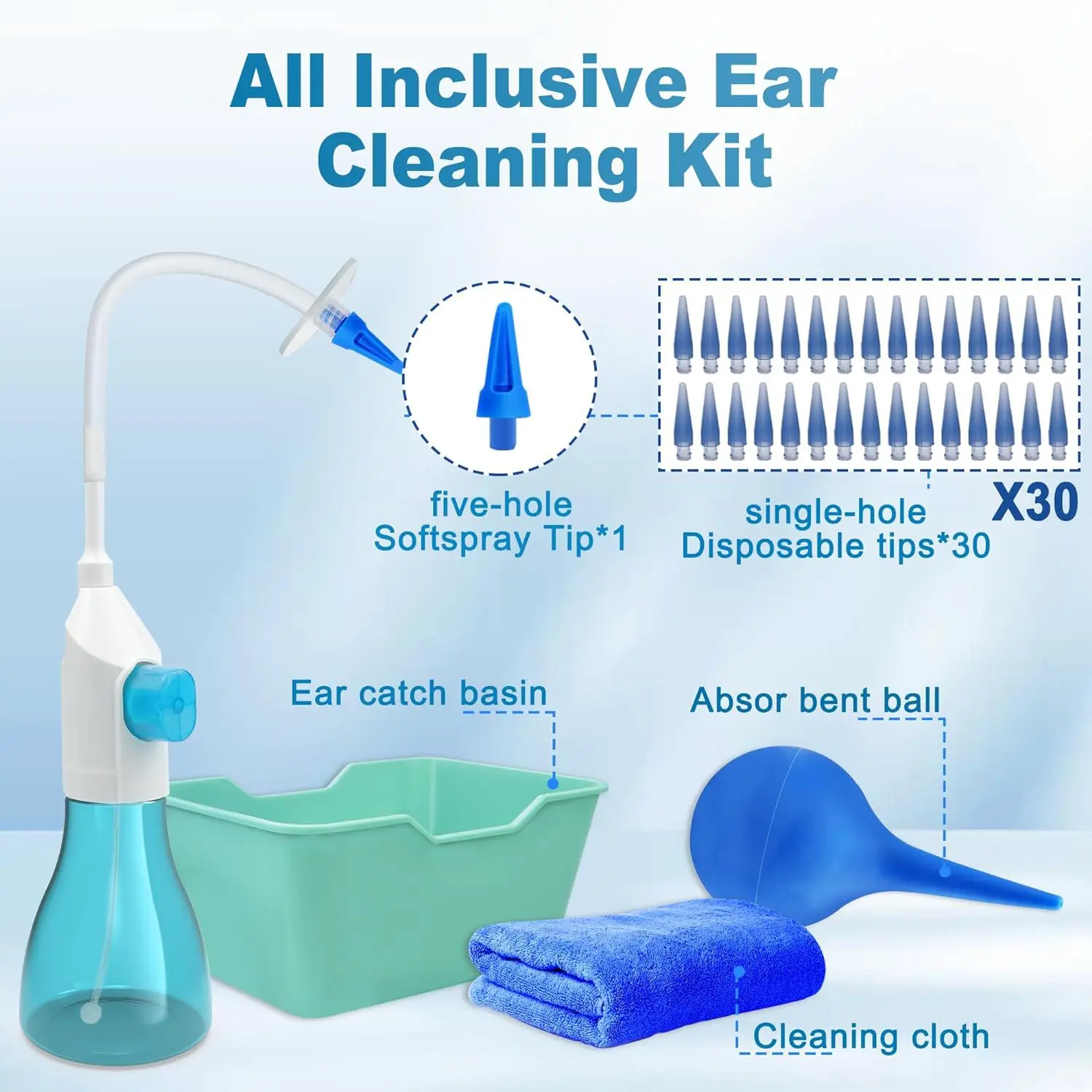 Ear Wax Removal Tool Irrigation Flushing System For Ear Cleaning_voghion.com