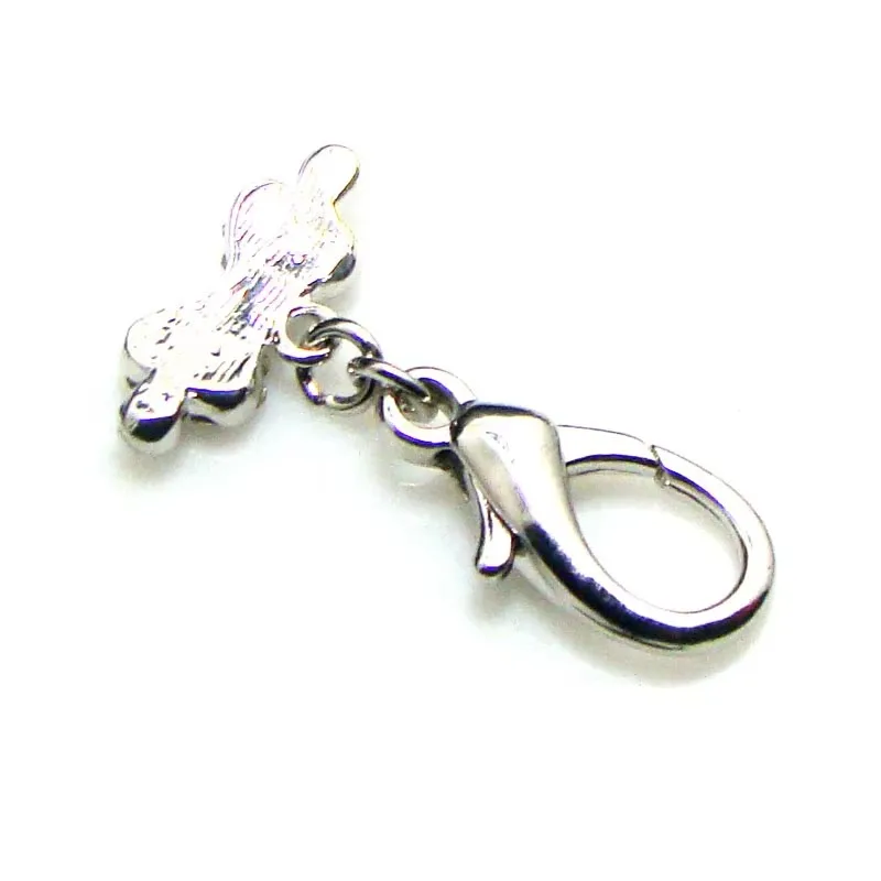 بلورات معدنية صغيرة الكلب العظام الحيوانات الأليفة طوق سحر قلادة الأزياء الحلي مجوهرات اكسسوارات مع إغلاق مخلب جراد البحر الكبير