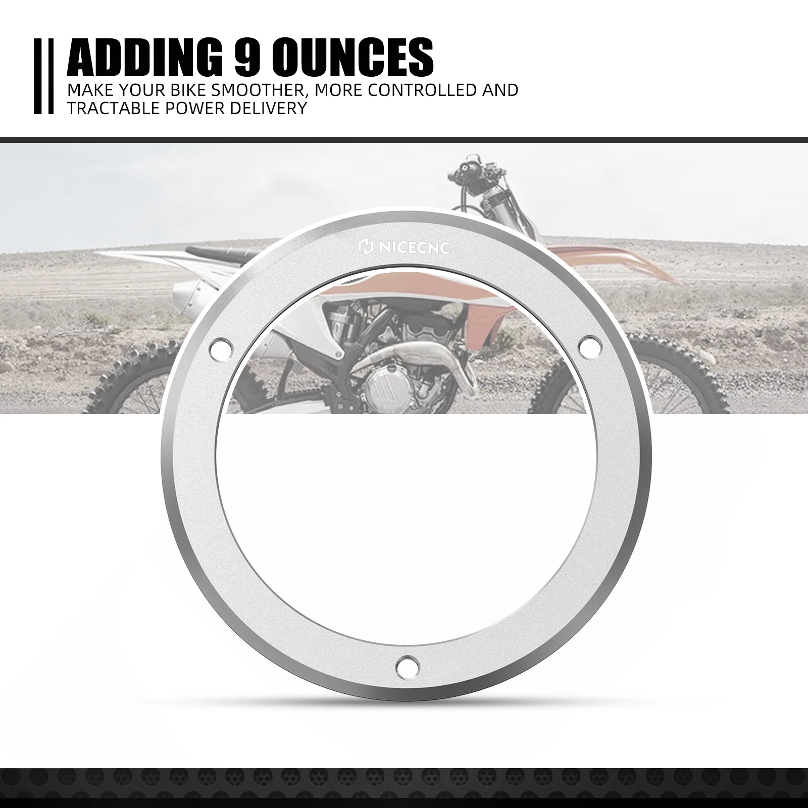 

NICECNC For 2024 KTM XC 300 250 SX 2023 9 Ounce Flywheel Weight Circle For Husqvarna TX300 TC 250 2023-2024 GasGas EX 300 250 MC