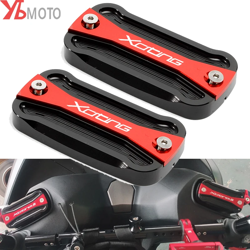 For KYMCO XCITING 250 300 350 400 400s 2019 2020 2021 2022 2023 Motorcycle Aluminum Front Fluid Reservoir Caps Brake Oil Cover