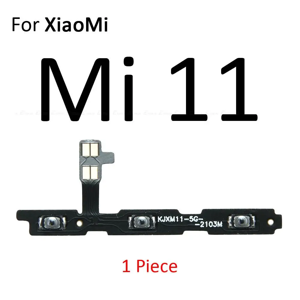 Power ON OFF Mute Switch Control Key Volume Button Flex Cable For XiaoMi Mi 11 Note 10 10T Lite Pro Ultra Replacement Parts