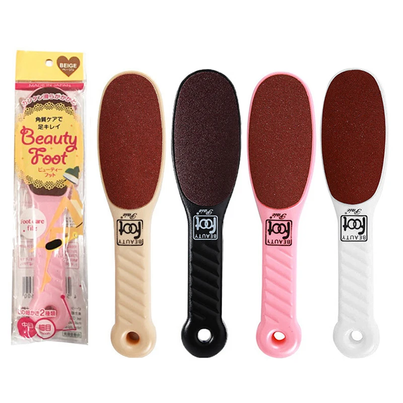 1 pc removedor de calos de calcanhar dupla face abrasivo pé esfregando placa profissional moedor de pele morta cuidados com os pés ferramenta esfoliante