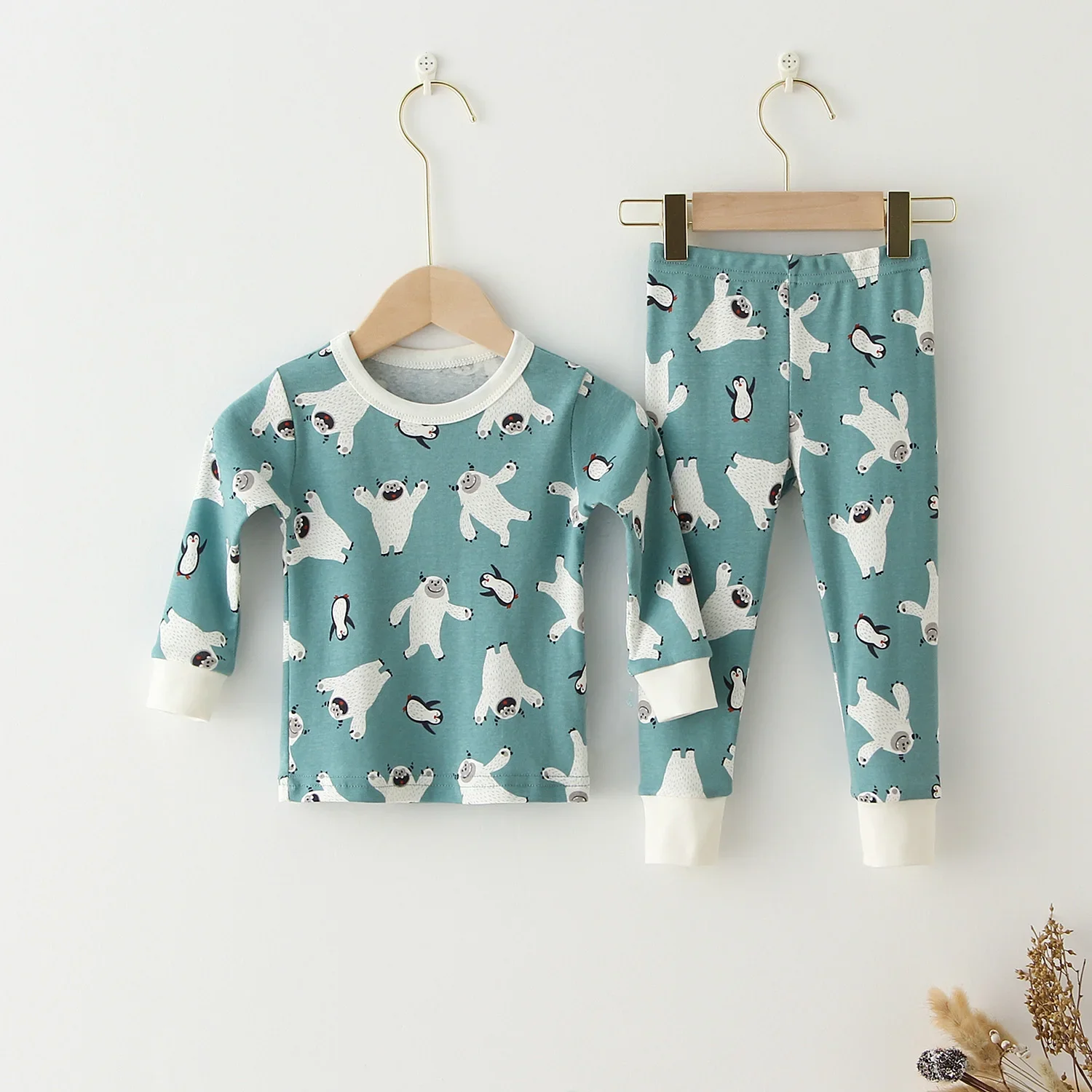 Children Pajamas Set Baby Suit Kids Clothes Toddler Boys Girls Clothing Soft Cotton Kids Tops Shirts Pants Home Kids Pajama