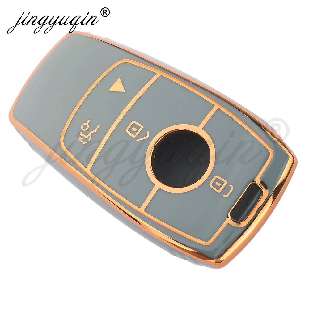 TPU Car Key Case Cover for Mercedes Benz AMG E C S CLA 250 CLS 450 600 580 C-Class C63S E53 E350 GLC 300 GT63S 4Button Silicone