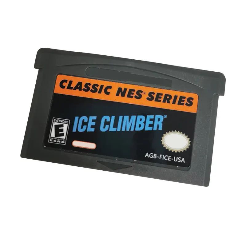 Классическая серия NES-игры IceClimber GBA, 32 бит, игровая тележка для игровой консоли Gameboy Advance, система игровой консоли на английском языке