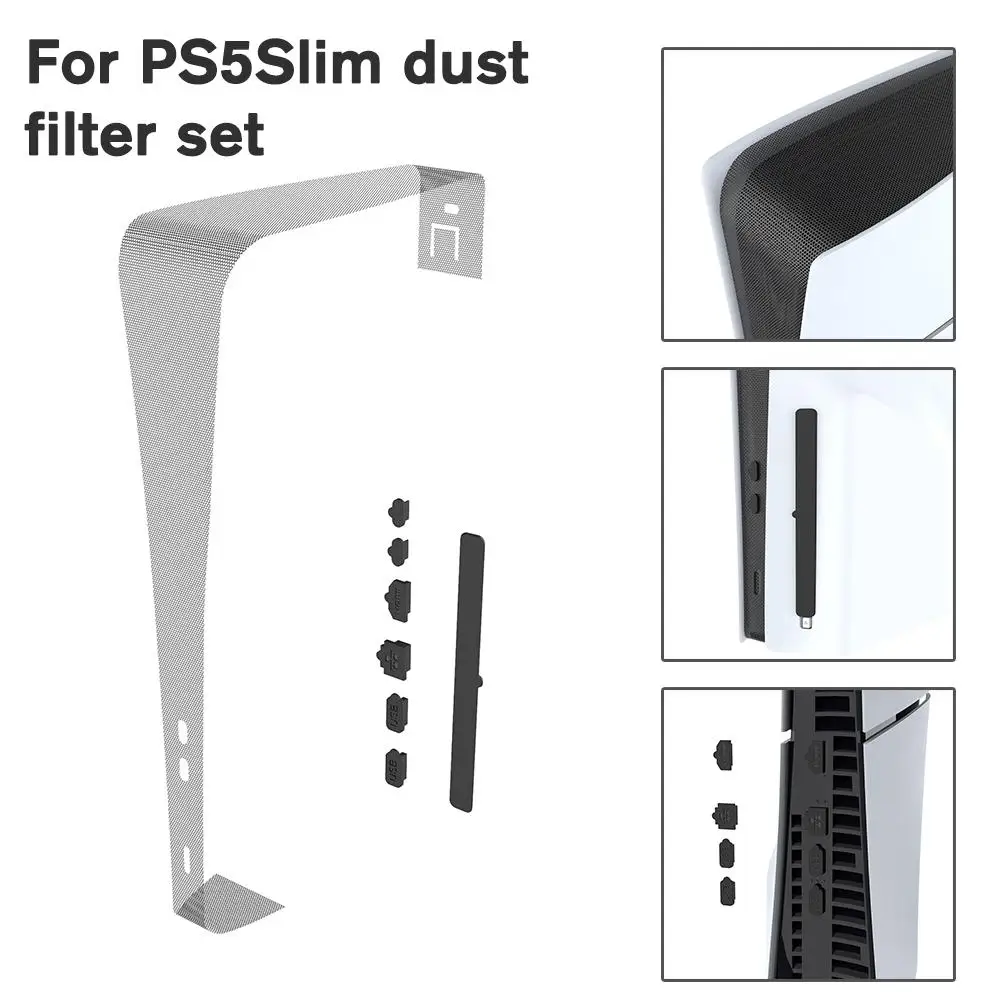 Dust Cover Net For Slim Console Heatsink Anti-dust Protection Plug For Playstation5 Slim Optical Digital Edition Y7U3