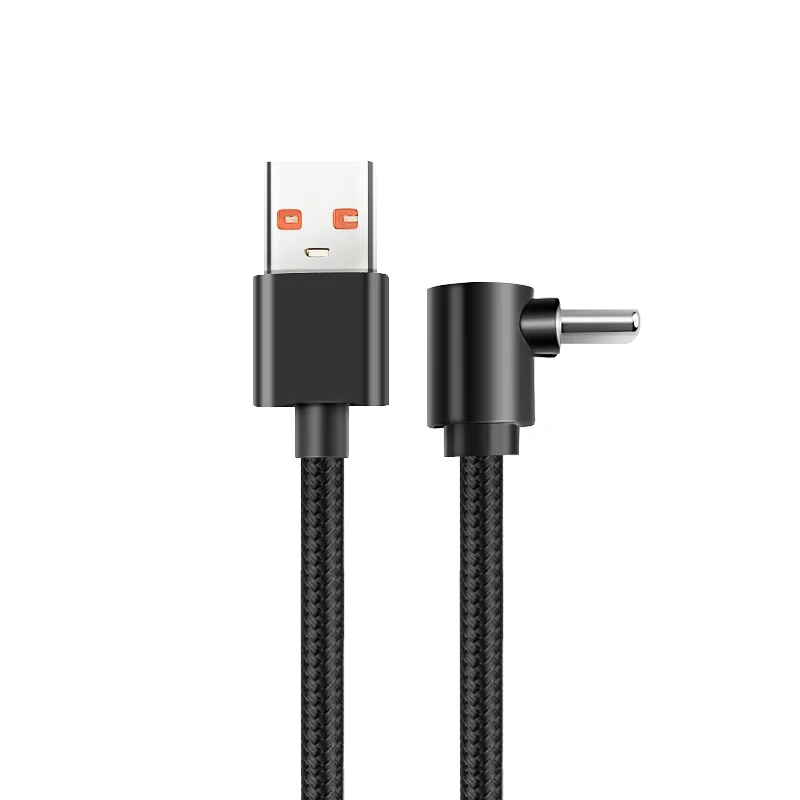 90 Degree Elbow Type C USB C Cable for Huawei Fast Charging Wire For Xiaomi For Samsung  upward bend Mobile Phone Wire Cord