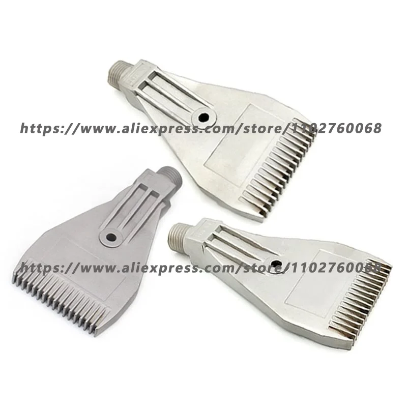 727 Air Blowing Nozzle 1/4'' Stainless Steel 304 16 Holes Jet Clean and Blow Dry Spray Nozzle tuin Windjet Air Knife Nozzle