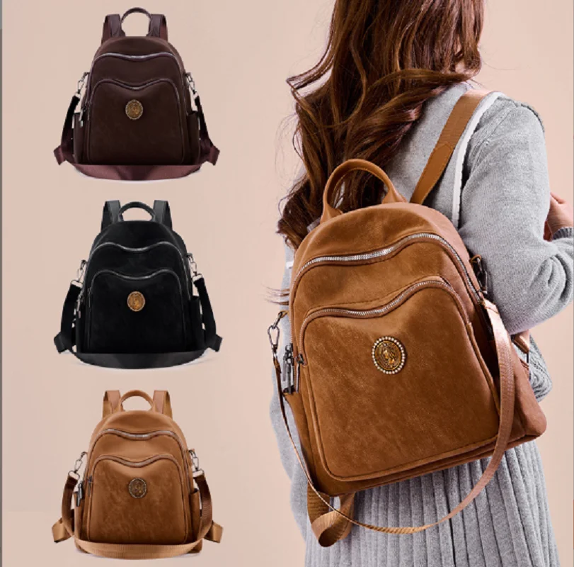 

Новые высококачественные кожаные винтажные модные дорожные рюкзаки, женские повседневные сумки на плечо, рюкзак через плечо, школьная сумка