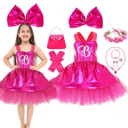 Girls Cosplay Costume Girls Maid Dress Up Tutu Dress Halloween Christmas Birthday Party Kids Sling Dresses Children