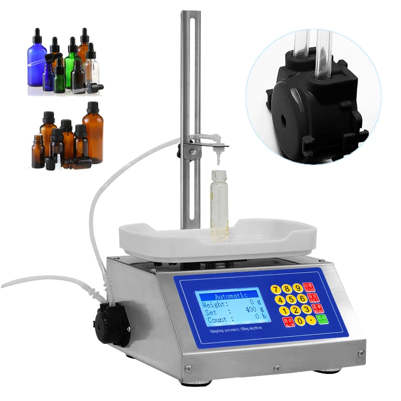 Peristaltic Pump Filling Machine Ejuice Eliquid Filler Electronic Scale Weighing 110v-220v Liquid Beverage Perfume High Accuracy