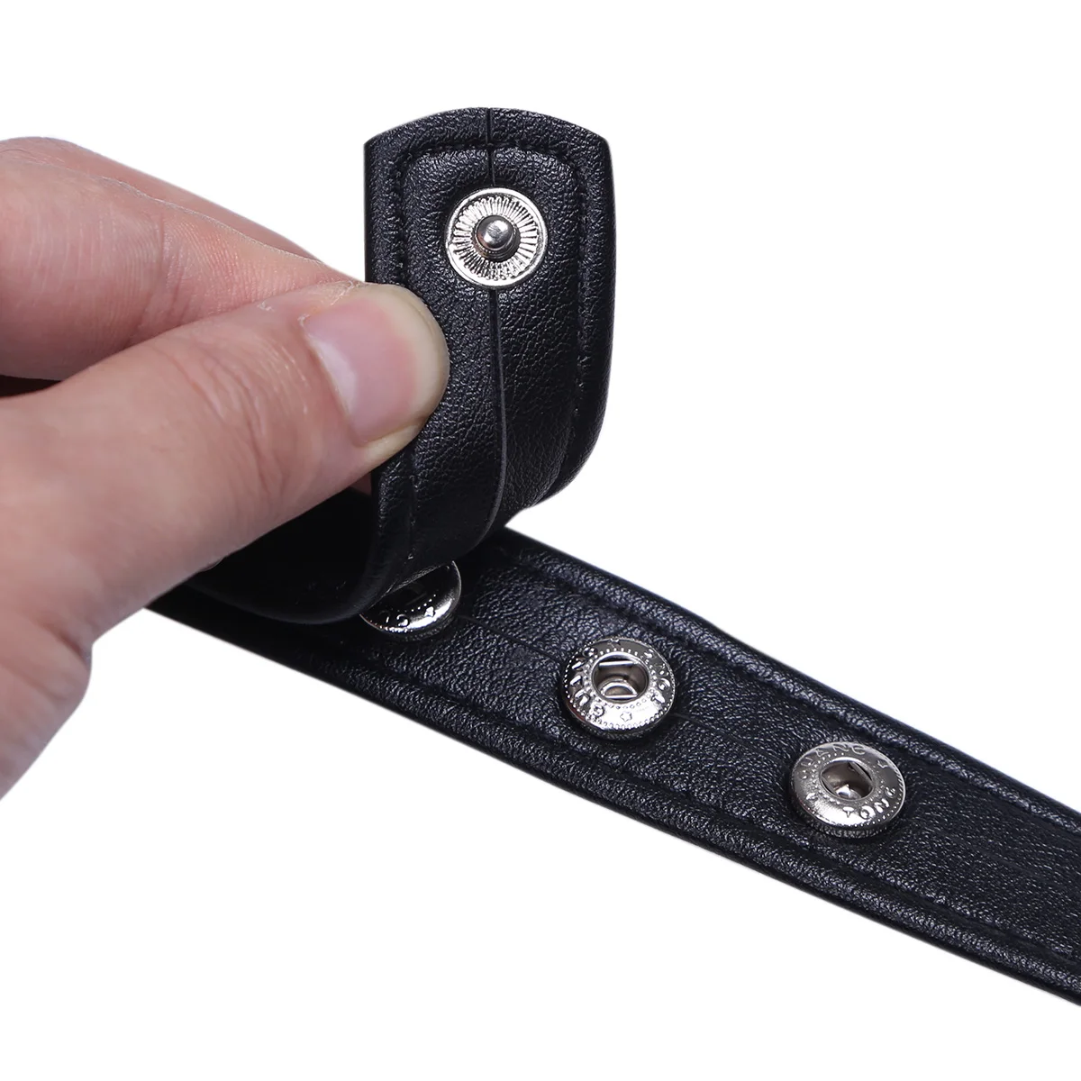 Faux Leather Adjustable Body Chest Harness Men Lingerie Costume Accessories Shoulder Harness Straps Belts with Press Buttons - Image 6