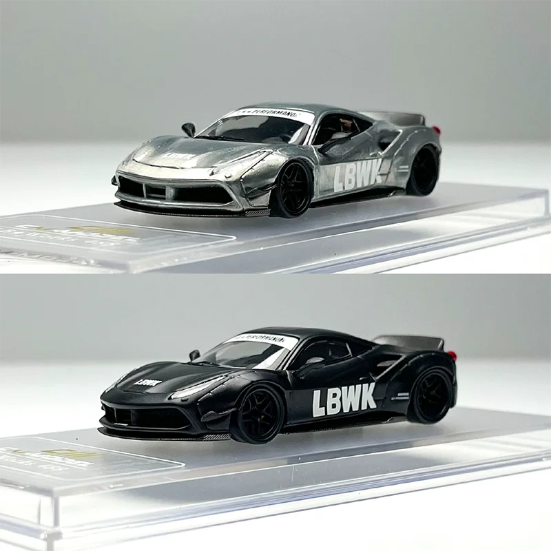 

Модель CM 1/64: Коллекционная модель спортивного автомобиля Ferrari 488 Widebody из сплава, сувенир, украшение, подарок для хобби