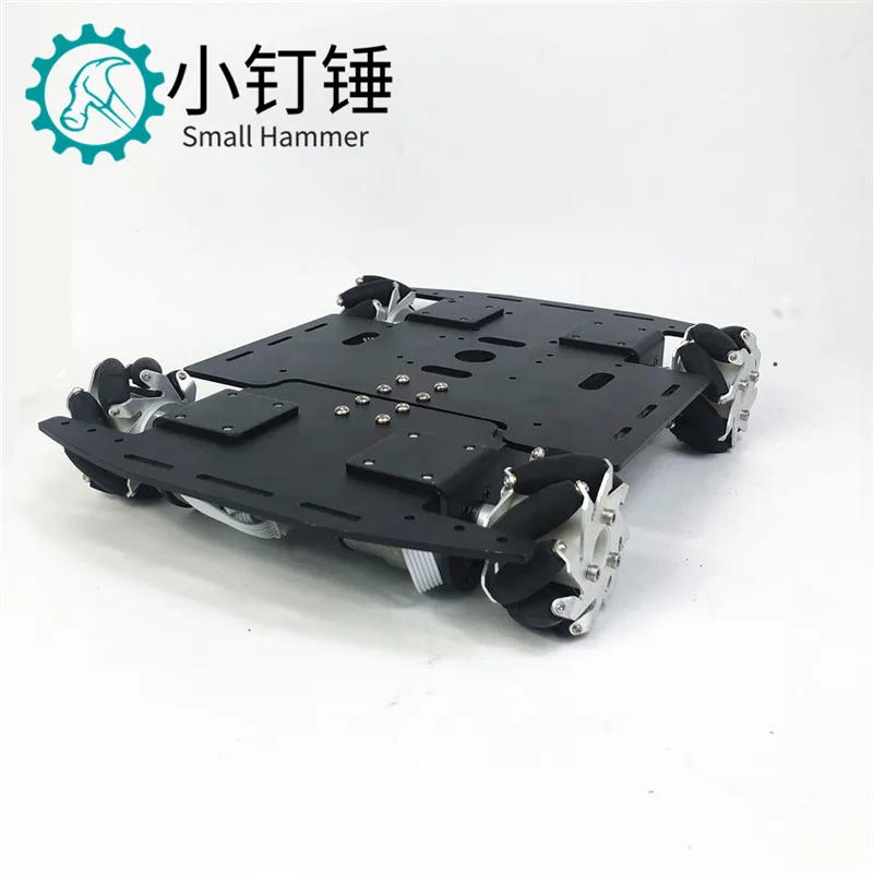 McNaim wheel single layer car chassis omnidirectional wheel mobile intelligent car metal chassis robot racing car