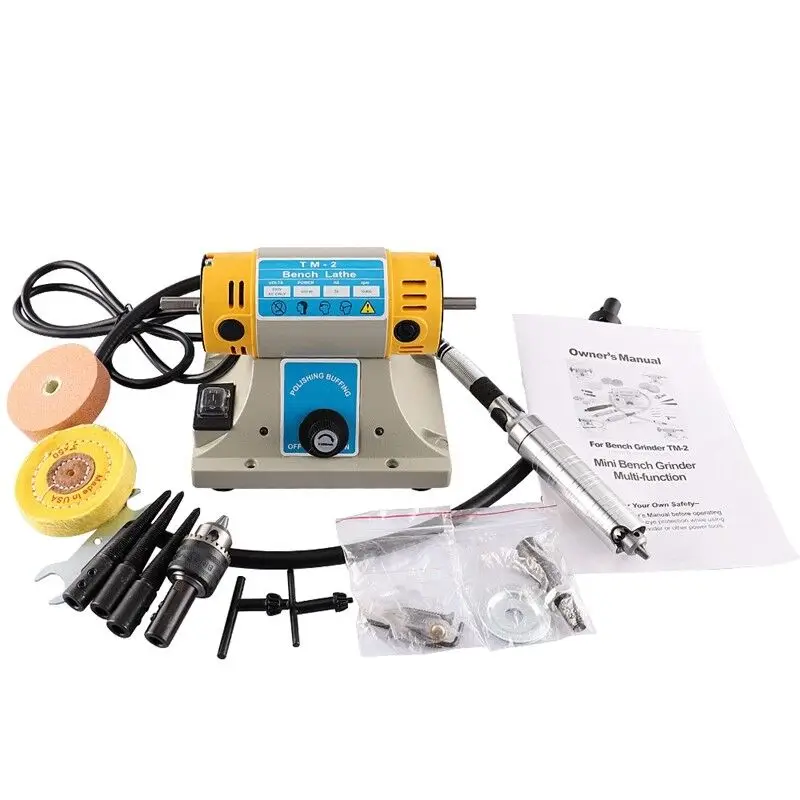 220v 350w Polier maschine für DIY Holz bearbeitung Jade Schmuck Dental bank Drehmaschine Motor Schleif maschine – Detail 2