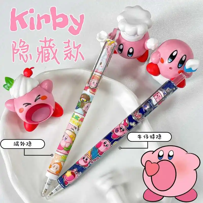 6/24 قطعة Kawaii ستار Kawaii قلم محايد اللون لطيف الوردي 0.5 الأسود الكتابة الصحافة المياه القلم طالب قلم توقيع القرطاسية هدية #4