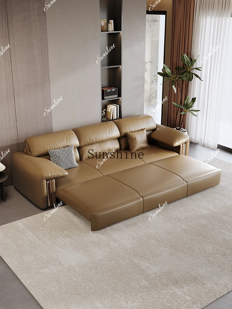 Italian minimalist sofa bed living room modern simple multi-functional folding dual-purposeB