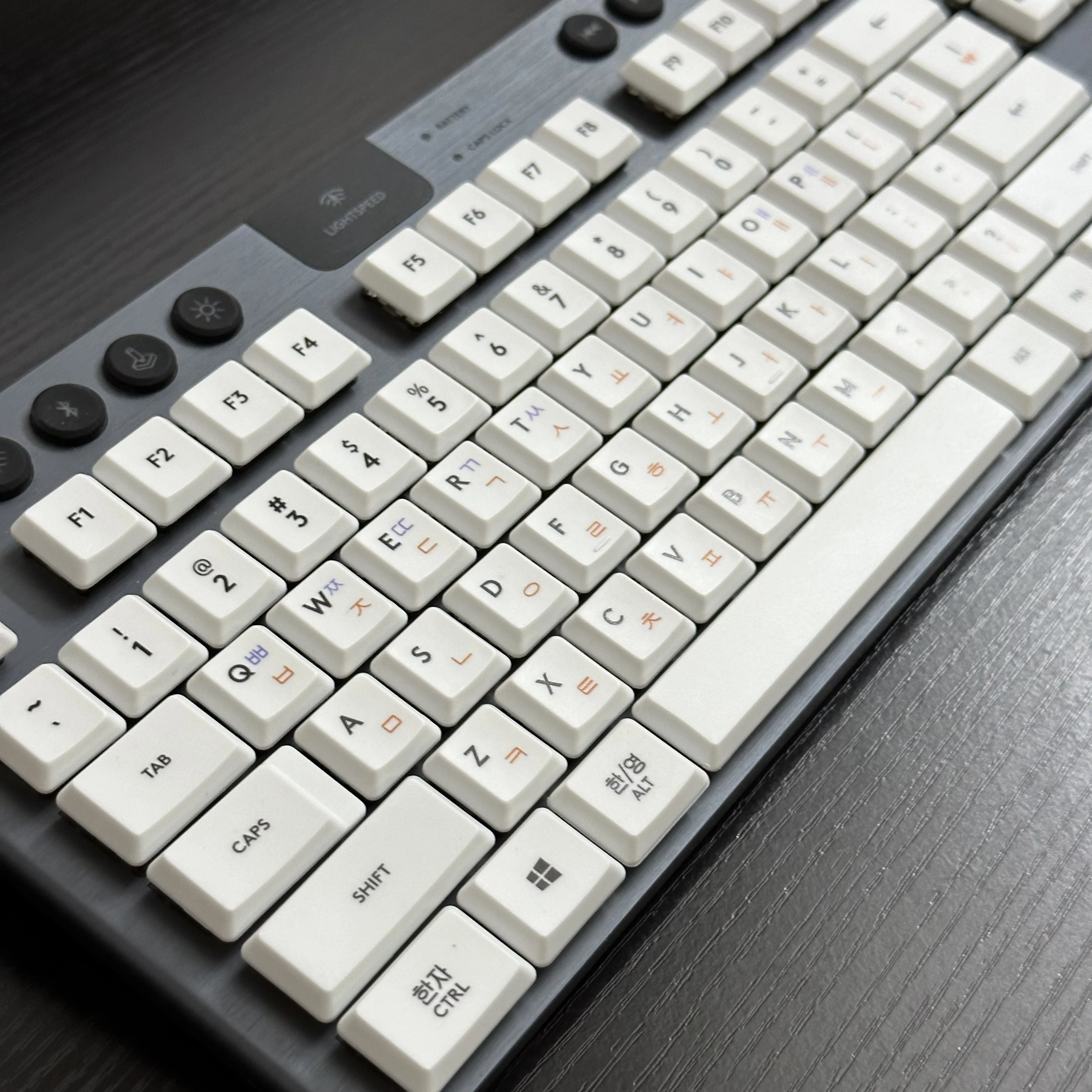 Korean Language Keycaps,PBT/PC Custom Keycap Set,Suitable for Logitech G915 G813 G815 G913 TKL RGB Mechanical Gaming Keyboard.