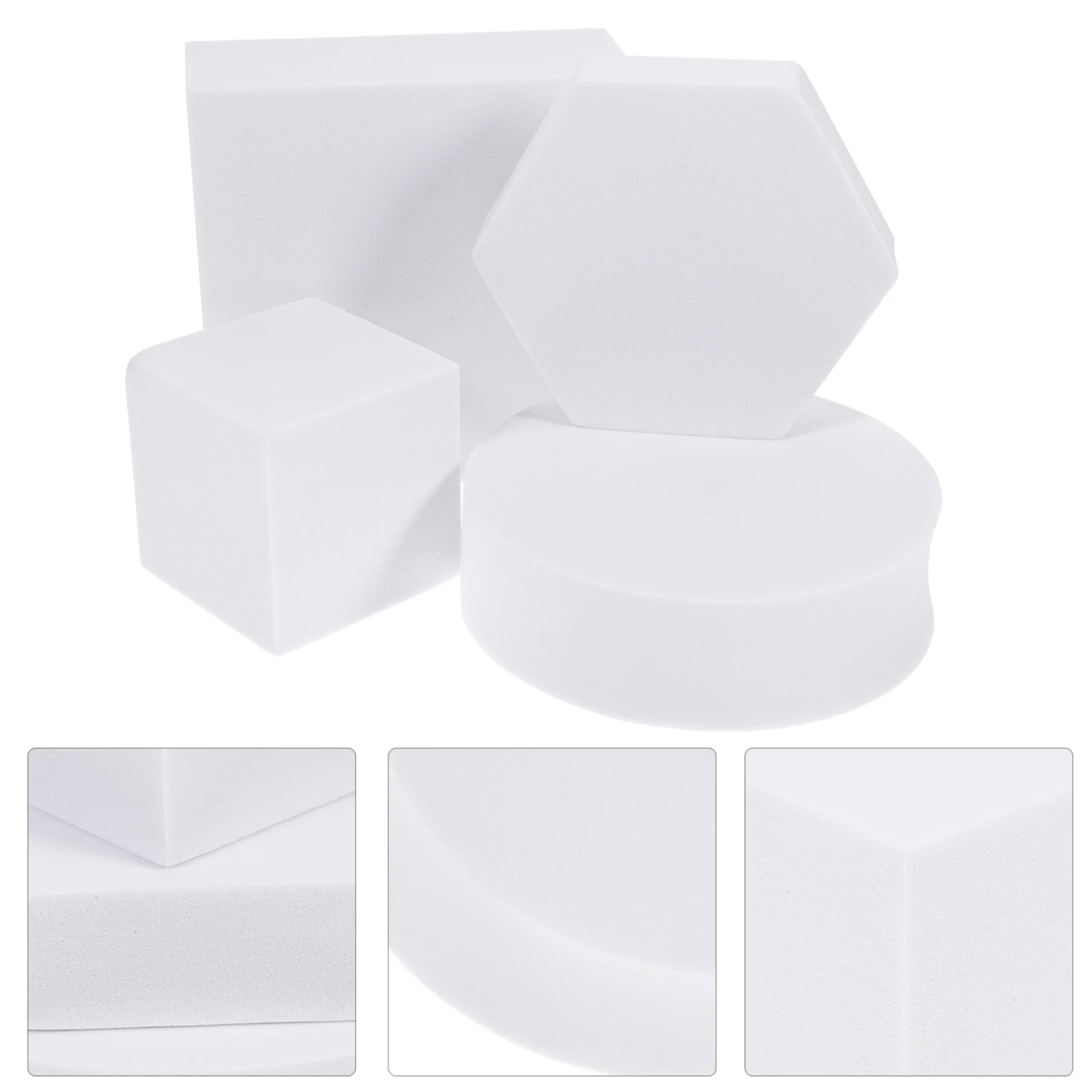 

4pcs Geometry Cube Photo Props for Cosmetics Jewelry Perfume Photography Product Shooting Decorations Lightweight for Indoor