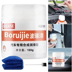 Graisse à huile pour engrenage de clavier en plastique, lubrifiant pour toit ouvrant de voiture, lubrification de piste, bruit anormal de porte, huile antirouille, lubrifiant pour roulement, 100g