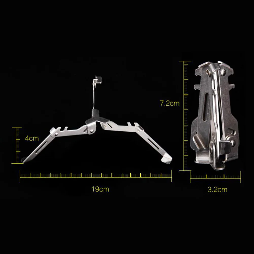 범용 가스통 스탠드 접이식 금속 탱크 스토브 베이스 거치대 삼각대 브래킷, 야외 캠핑용