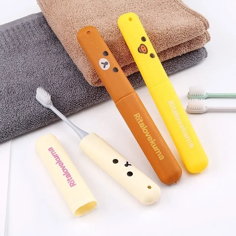 Portable Toothbrush Cover Holder Bear Cute animal Outdoor Travel Hiking Camping Toothrush Cap Case Protect Storage Box