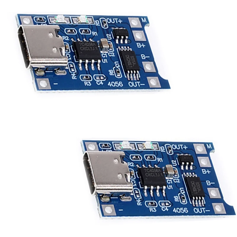 Type-C Lithium Battery Charger Module TP4056 5V 1A USB Interface Protection Board For 18650 DIY Battery Charging Circuit Module