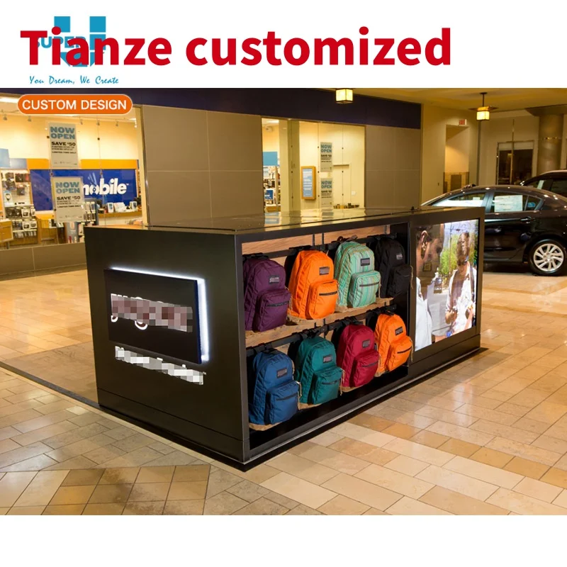 

(Customized)3D shopping mall kiosk design bags retail sale bag Display kiosk design