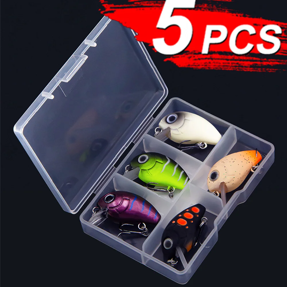 

30Set Floating Crankbaits Fishing Wobblers In Small Tackle Box 30mm 2g Mini Hard Minnow Fishing Lures For Pike And Perch