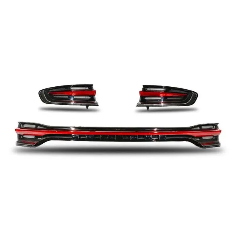 Suitable for macan 2014-2017 LED tail light upgrade, curved light three-color through tail light