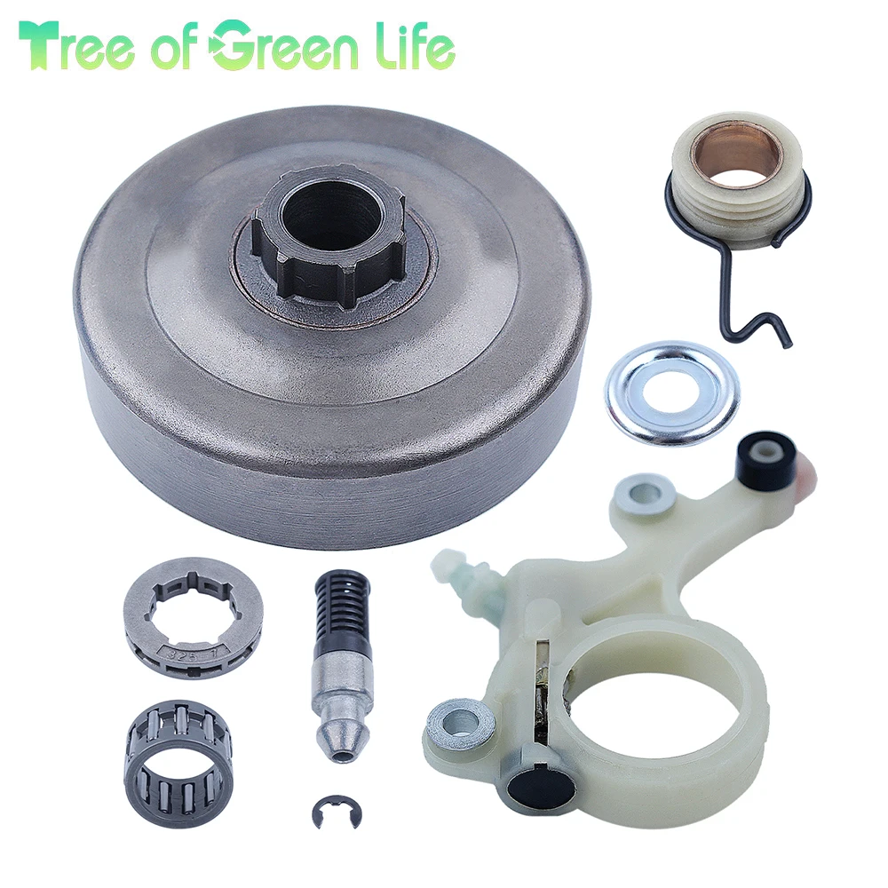 Kit de llanta de piñón de bomba de aceite para motosierra Stihl MS271 MS291 MS 291 para tambor de embrague de motosierra 325-7T