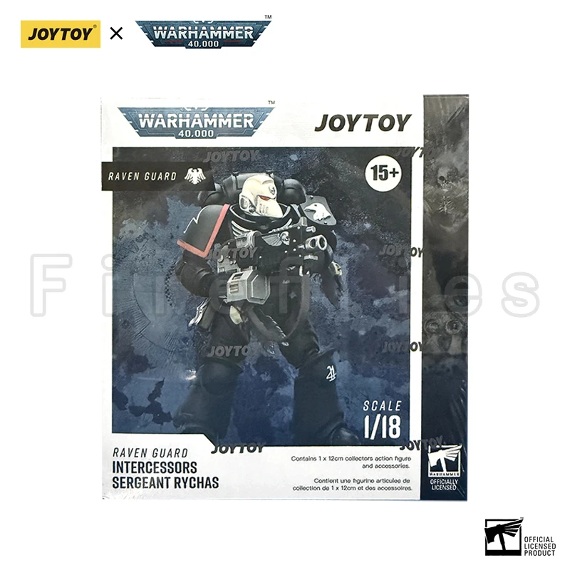

1/18 JOYTOY Action Figure 40K Raven Guard Intercessors Sergeant Rychas Re-issue Version Anime Model Toy