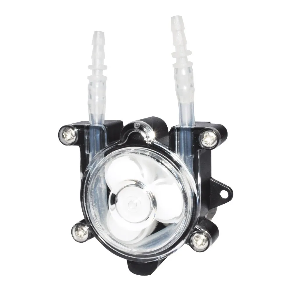 High-Flow Miniature Dosing Pump Peristaltic Hose Pump for Lab Aquarium Chemical Analysis Liquid Dosing Pump12V 60-150ml/min