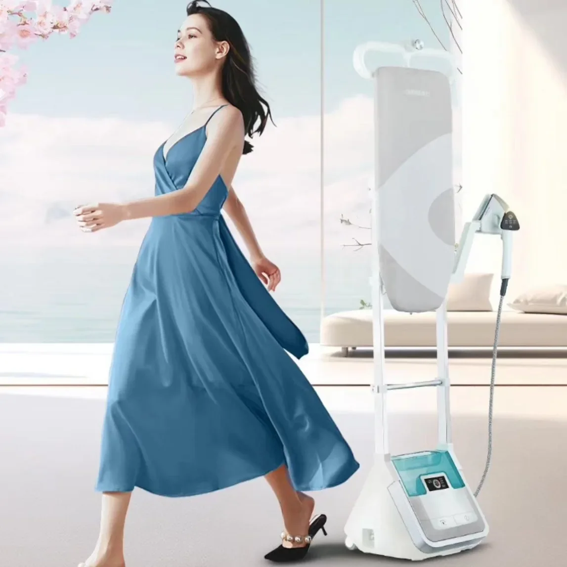 Hanging iron pressurized steam sterilization and wrinkle removal voice intelligent household ironing machine G510