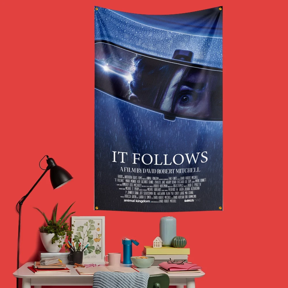 It Follows Inspired Flag 3x5 FT 90x150cm Polyester Decorative Banner Tapestry For Fans Bedroom Wall Decoration