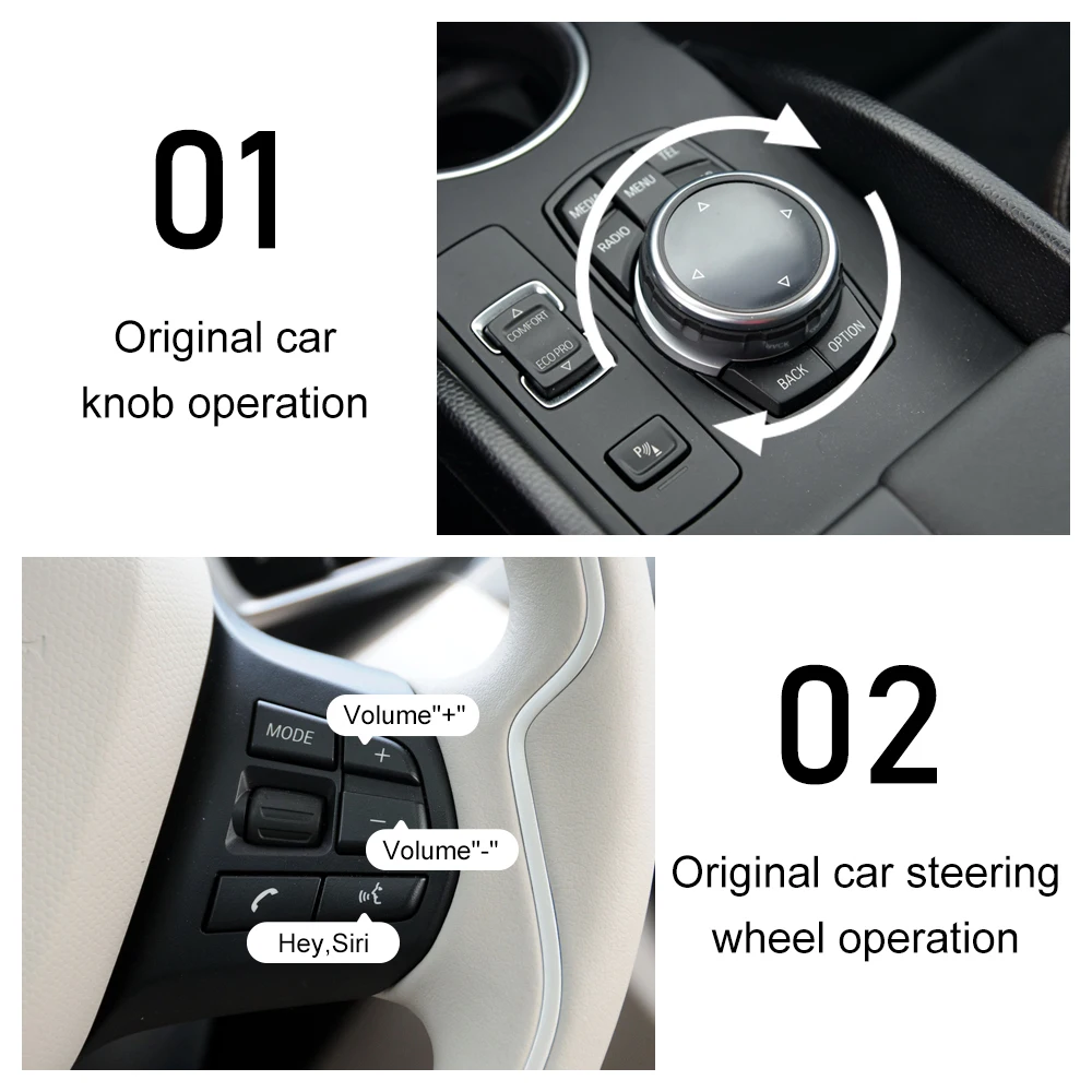 Road Top Wireless CarPlay لنظام BMW i3 I01 NBT 2013-2017 مع وظيفة تشغيل السيارة Android Auto Mirror Link AirPlay