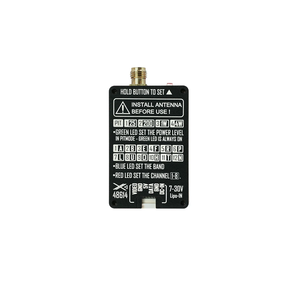 RUSHFPV 6.1G-7.2G 3W High-Power Ultra-Wideband FPV Long-Range Fixed-Wing FPV Drone Video Transmitter Set