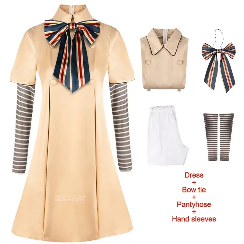 MEGAN Cosplay Dress for Kids Girls Women AI Doll Robots Megan Dresses Uniform MEGAN Girls and Adult Cosplay Halloween Costume