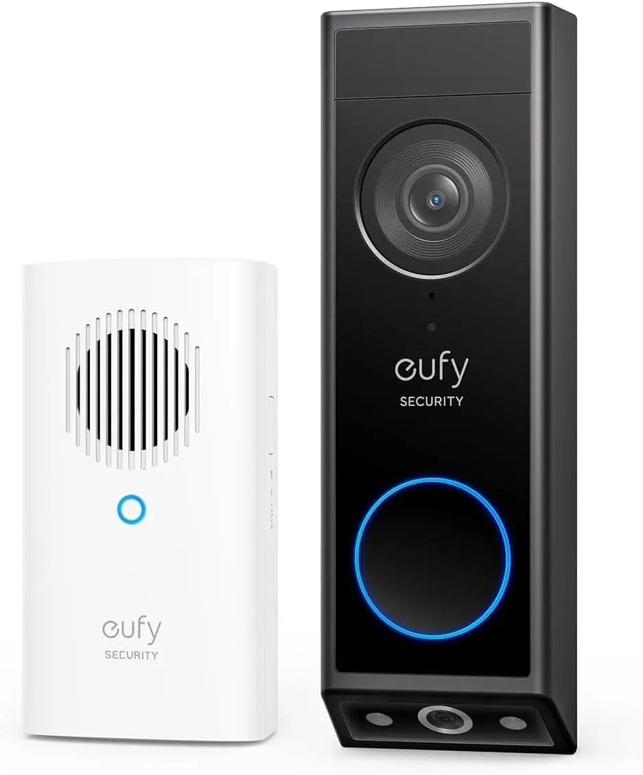 

Dual Camera 2K Wireless Doorbell with Head-to-Toe View, Night Vision, AI Detection & Two-Way Talk