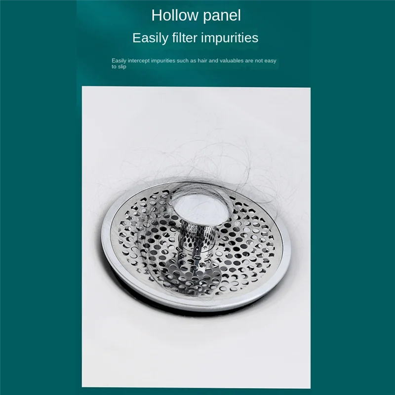 Stainless Steel Mesh Sink Filter Kitchen Sewer Anti-Blocking Strainers Floor Drains Hair Catcher Waste Plug Filters